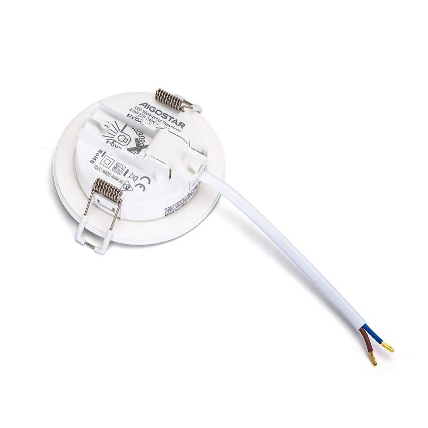 Aigostar - LED ugradno svetlo za kupatilo LED/4,8W/230V 3000K belo IP65