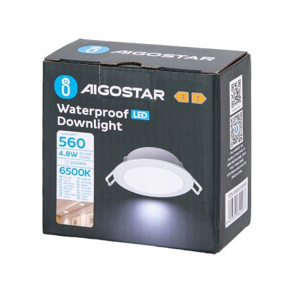 Aigostar - LED ugradno svetlo za kupatilo LED/4,8W/230V 6500K belo IP65
