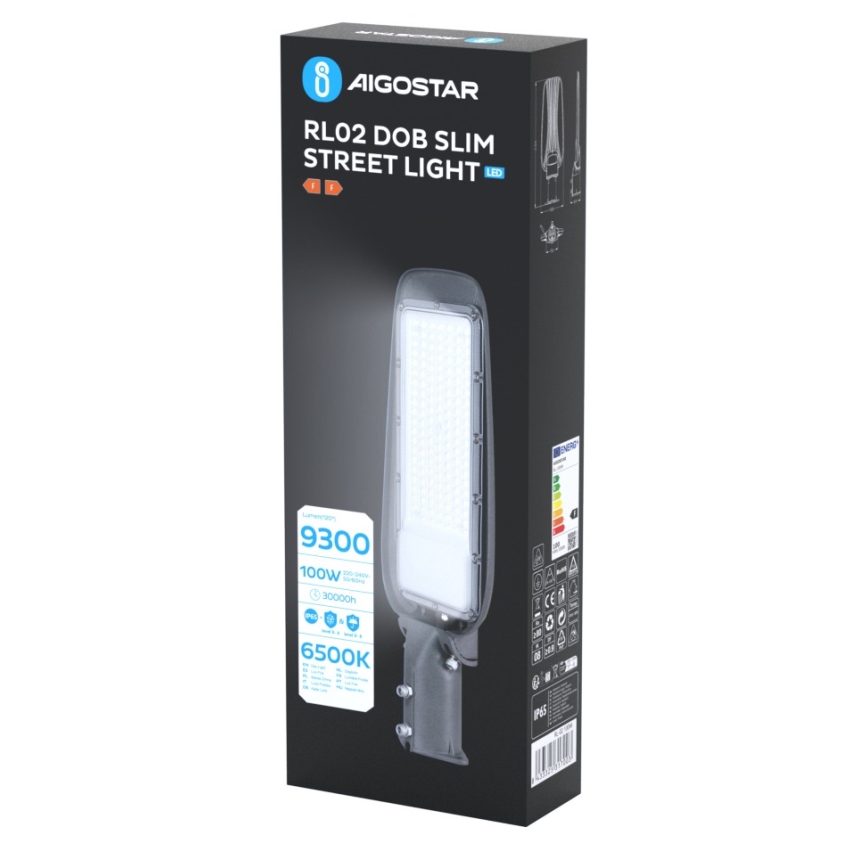 Aigostar - LED ulična lampa SLIM LED/100W/230V 6500K IP65