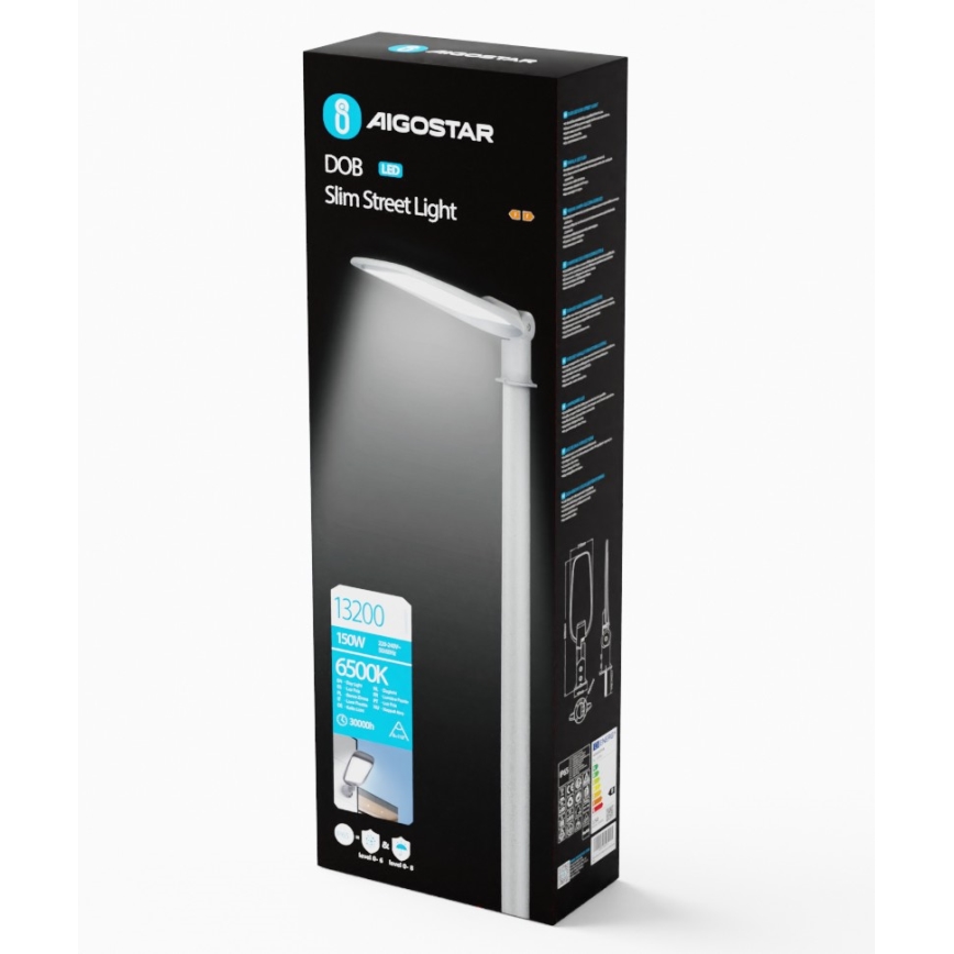 Aigostar - LED Ulična lampa SLIM LED/150W/230V 6500K IP65