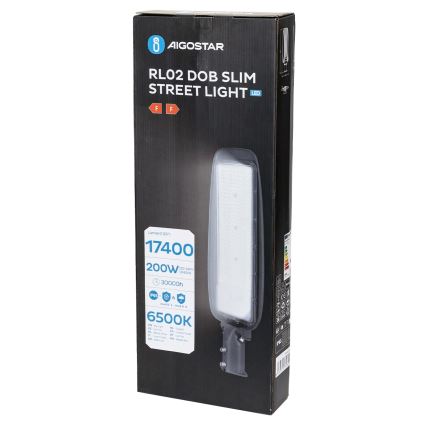 Aigostar - LED Ulična lampa SLIM LED/200W/230V 6500K IP65