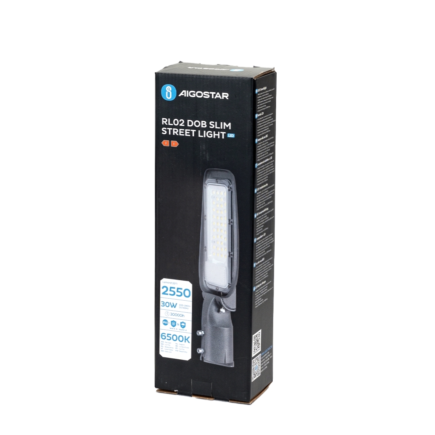 Aigostar - LED Ulična svetiljka SLIM LED/30W/230V 6500K IP65
