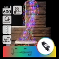 Aigostar - LED višebojni spoljni božićni lanac 600xLED/8 funkcija 5m IP44