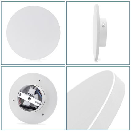 Aigostar - LED zidna lampa LED/6,5W/230V 3000K 18 cm bela
