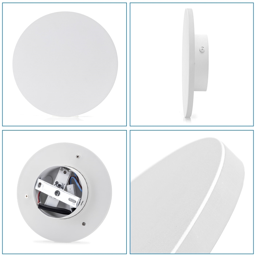 Aigostar - LED zidna lampa LED/6,5W/230V 3000K 18 cm bela