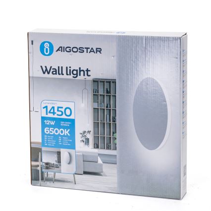 Aigostar - LED zidno svetlo LED/12W/230V 6500K 25 cm belo