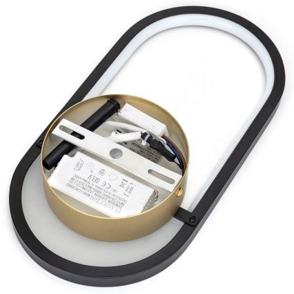 Aigostar - LED zidno svetlo LED/13,5W/230V 2700K crno/zlatno
