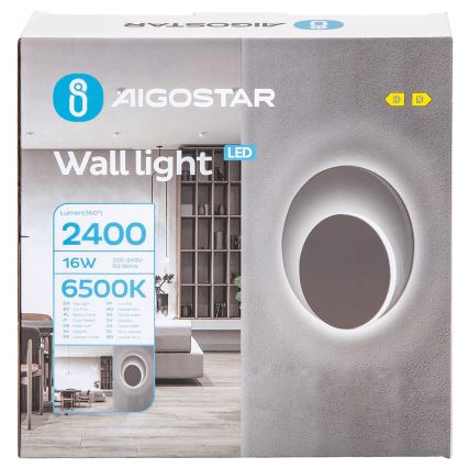 Aigostar - LED zidno svetlo LED/16W/230V 6500K belo