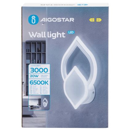 Aigostar - LED zidno svetlo LED/20W/230V 6500K belo