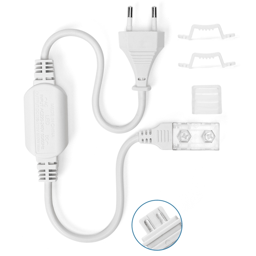Aigostar - Napajanje za LED trake 10 mm, 600W/230V, belo