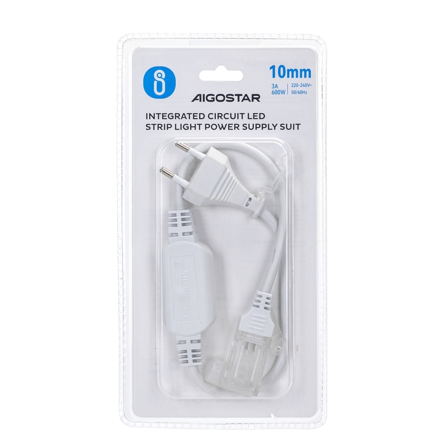 Aigostar - Napajanje za LED trake 10 mm, 600W/230V, belo