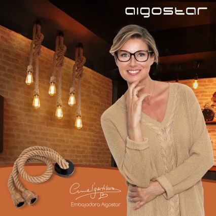 Aigostar - Napajni kabl 2xE27/60W/230V