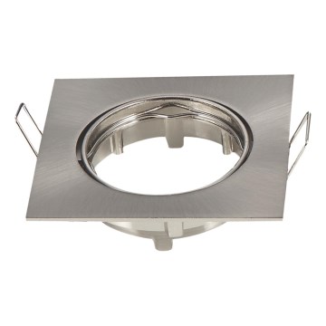 Aigostar - Okvir za ugradno svetlo GU10 8,2x8,2 cm matni hrom