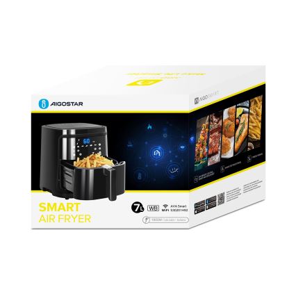 Aigostar - Pametna friteza na vrući vazduh 7l 1900W/230V/60min Wi-Fi