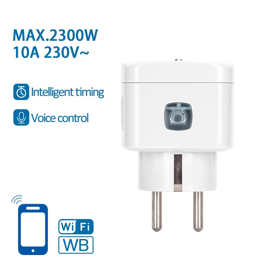 Aigostar - Pametna utičnica E 2300W Wi-Fi Tuya