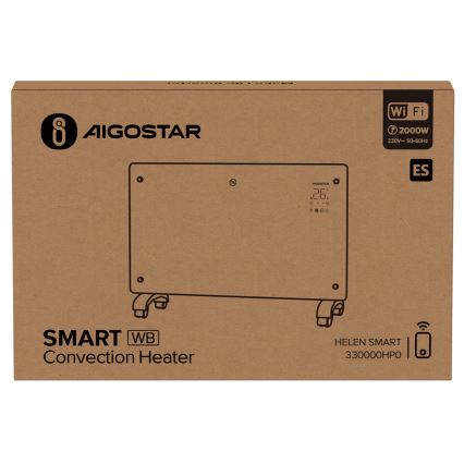 Aigostar - Pametni električni grejač/konvektor sa LCD displejem ECO/1000/2000W Wi-Fi