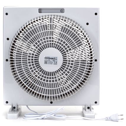 Aigostar - Podni ventilator 35W/230V, prečnik 30 cm, bela/siva