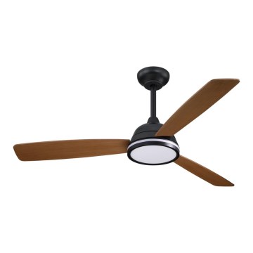 Aigostar - prigušiva LED plafonski ventilator LED/20W/230V 2700-6500K 132cm braon + daljinski upravljač