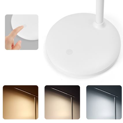 Aigostar - LED prigušiva punjiva dodirna stona lampa LED/3W/5V 2700/4000/6500K 1800 mAh