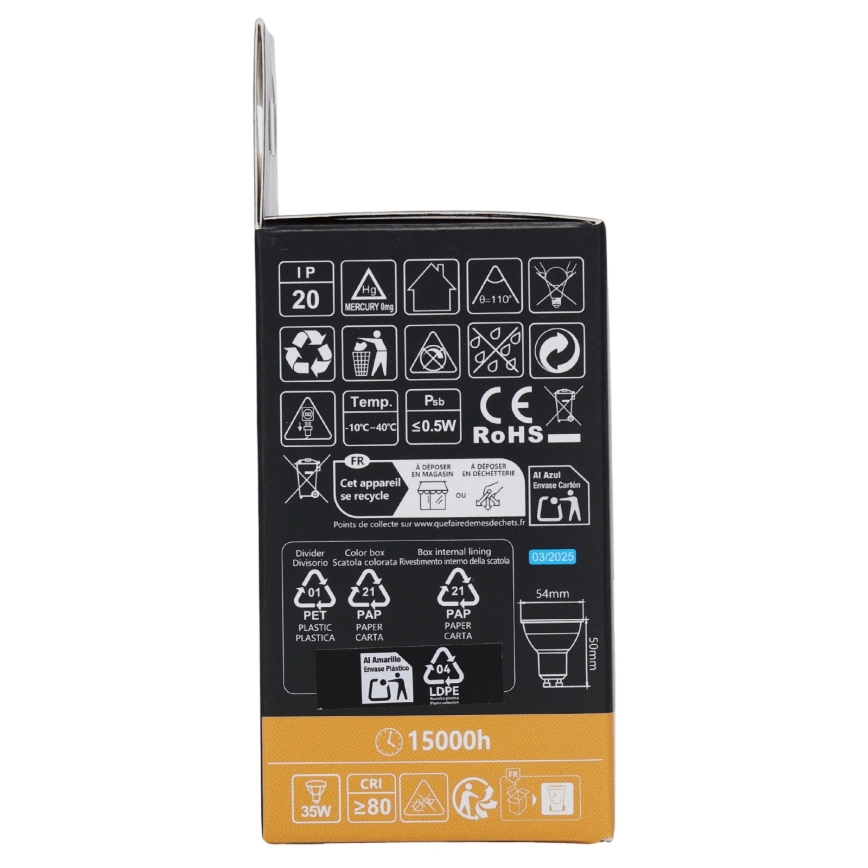 Aigostar - LED RGBW prigušiva sijalica GU10/4,8W/230V 3000K + daljinski upravljač
