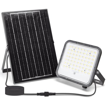 Aigostar - prigušiva LED solarni reflektor LED/100W/3,4V 3000/4000/6500K IP66 8000 mAh + daljinski upravljač
