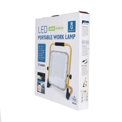 Aigostar - Punjivi LED reflektor sa prigušiva funkcijom LED/100W/5V 6500K IP65 15000 mAh