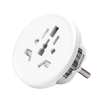 Aigostar - Putni adapter za EU, beli
