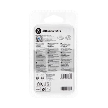 Aigostar - Putni adapter za EU, beli
