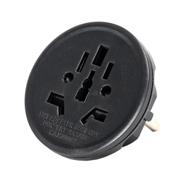 Aigostar - Putni adapter za EU, crne boje