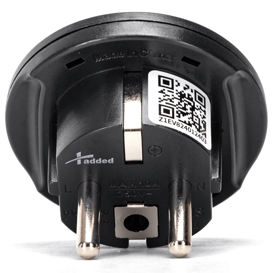 Aigostar - Putni adapter za EU, crne boje