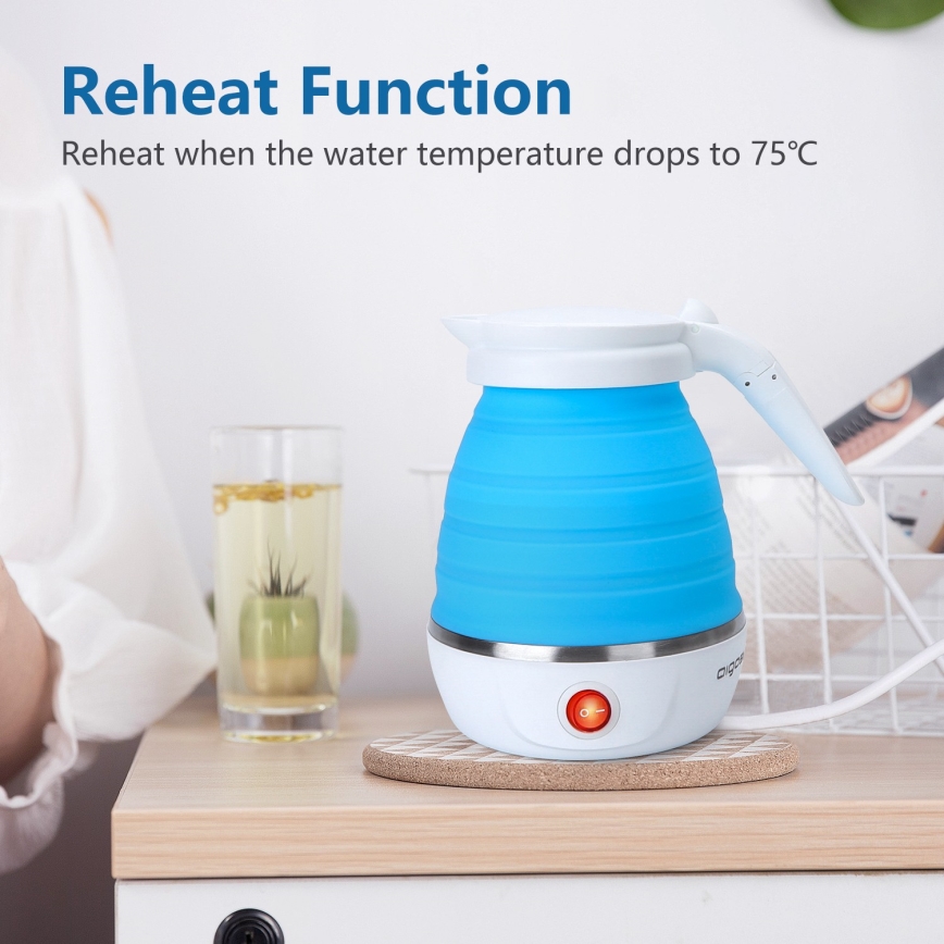 Aigostar - Putno brzo kuvalo za vodu 600 ml, 1000 W/230 V