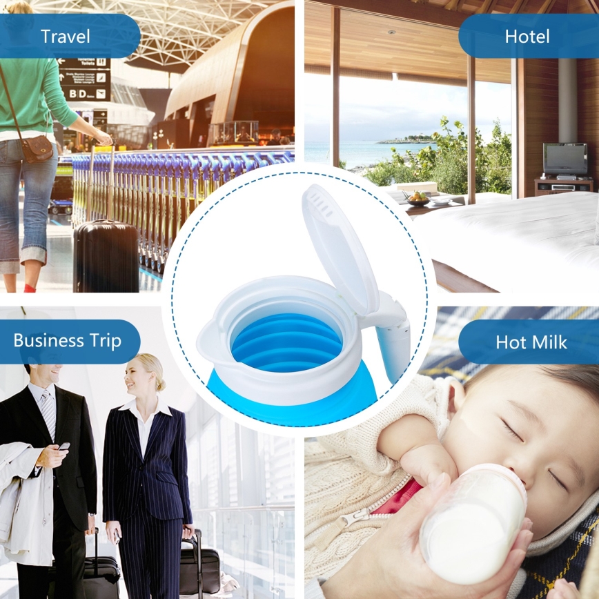 Aigostar - Putno brzo kuvalo za vodu 600 ml, 1000 W/230 V