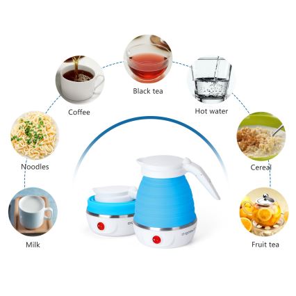 Aigostar - Putno brzo kuvalo za vodu 600 ml, 1000 W/230 V