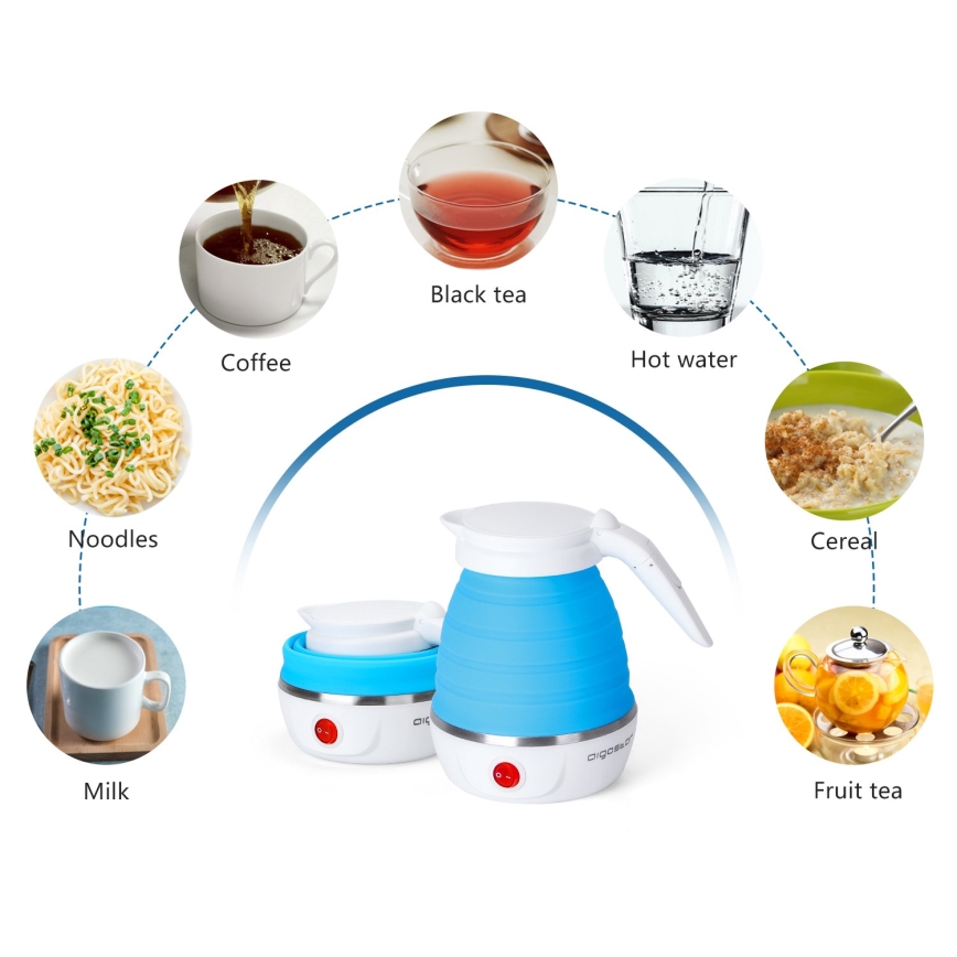 Aigostar - Putno brzo kuvalo za vodu 600 ml, 1000 W/230 V