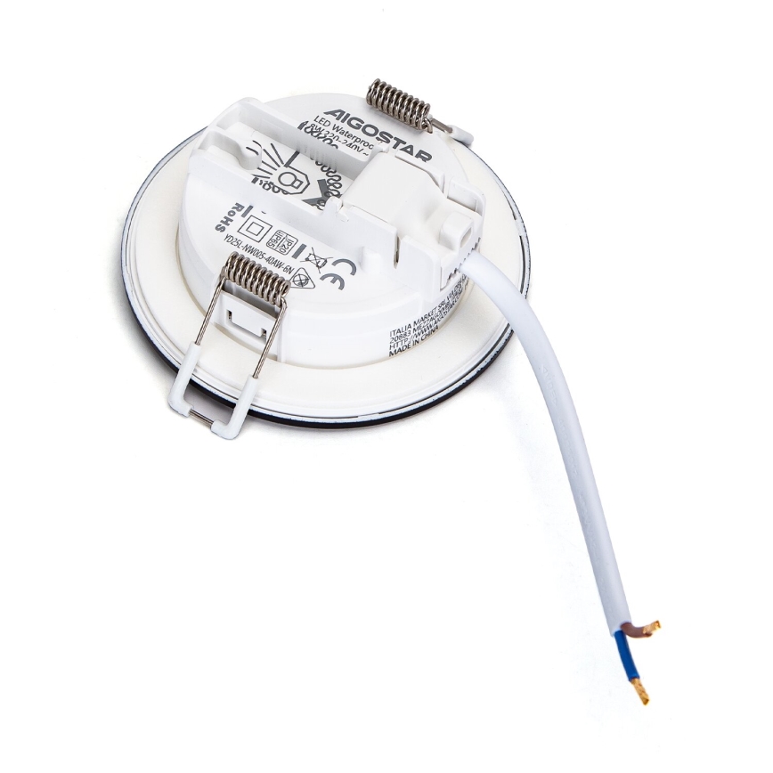 Aigostar - Set od 3 ugradna LED svetla za kupatilo, LED/4,8W/230V, 4000K, IP65, crna