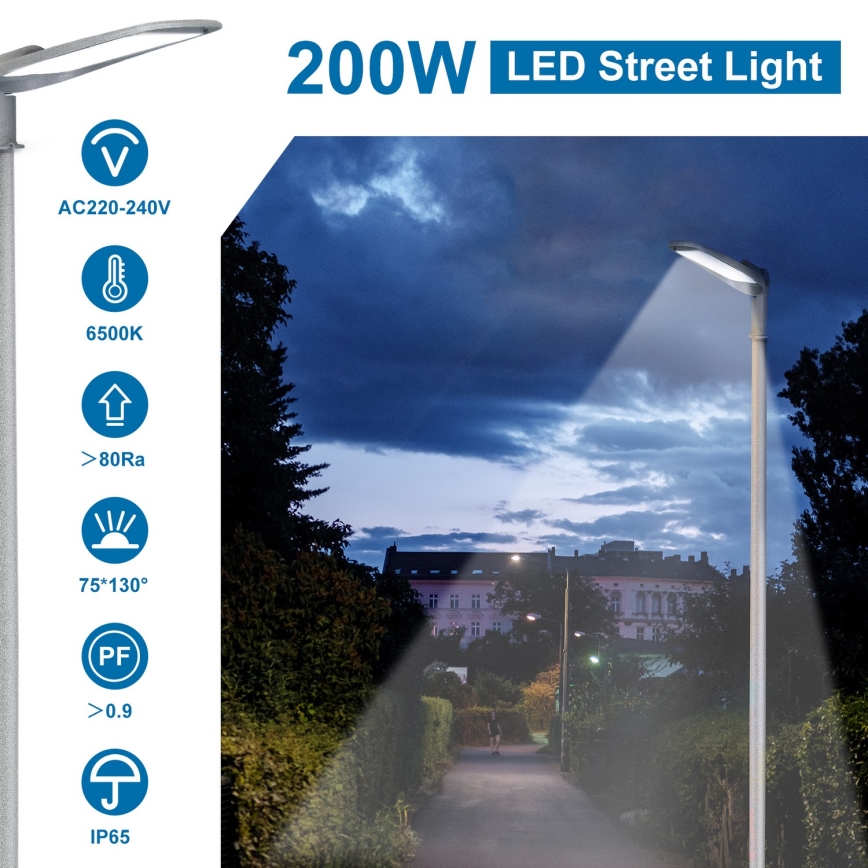 Aigostar - SLIM LED ulična lampa 200W/230V 6500K IP65