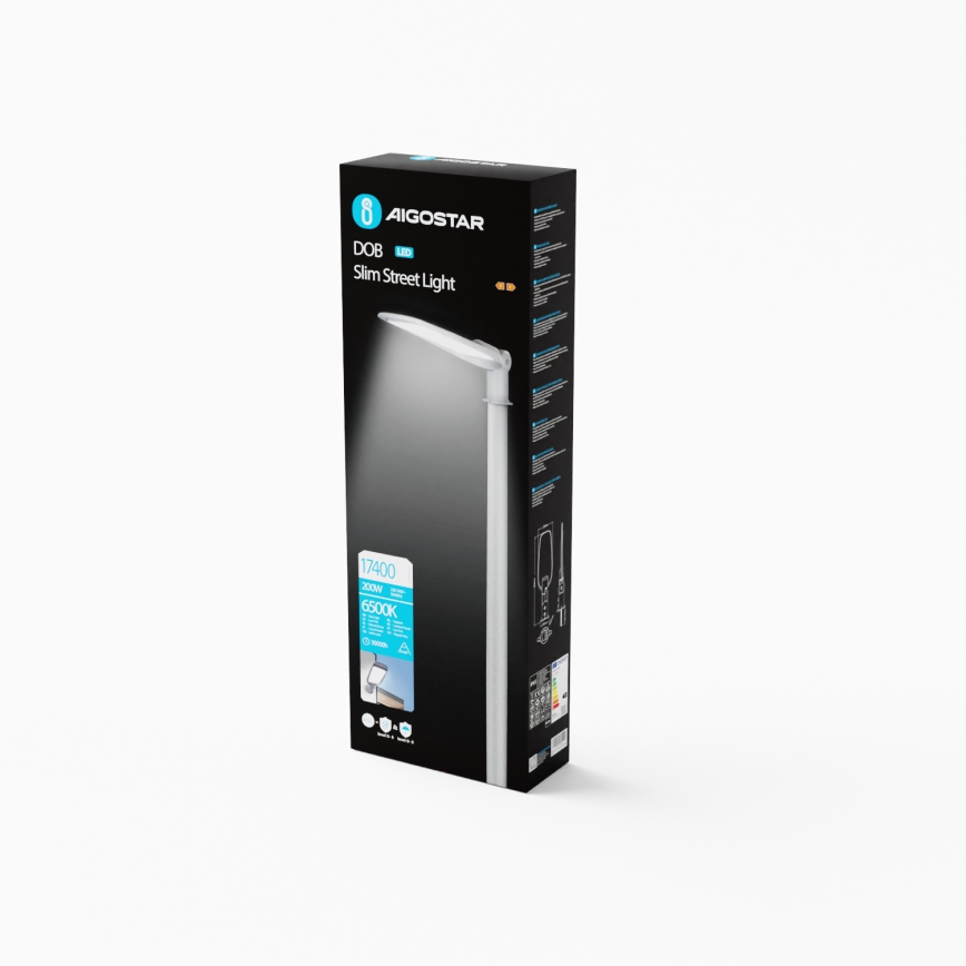 Aigostar - SLIM LED ulična lampa 200W/230V 6500K IP65