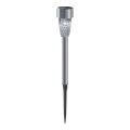Aigostar - solarna LED lampa LED/0,006W/1,2V 40 mAh 29,7 cm mat hrom 6500K IP44