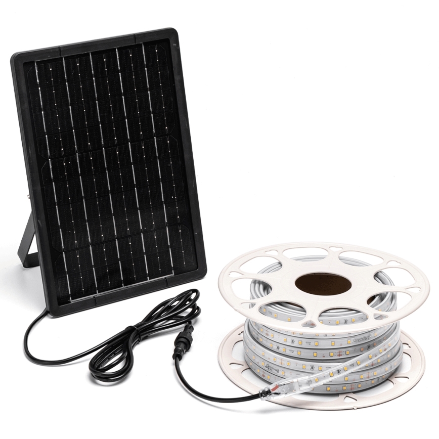 Aigostar - LED prigušiva solarna traka LED/10W/3,2V 10 m 6500K IP65 8000 mAh + daljinski upravljač