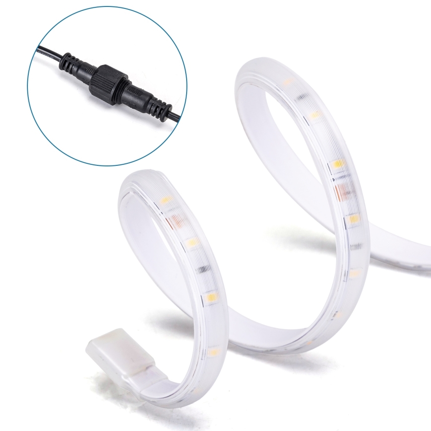 Aigostar - LED prigušiva solarna traka LED/10W/3,2V 10 m 6500K IP65 8000 mAh + daljinski upravljač