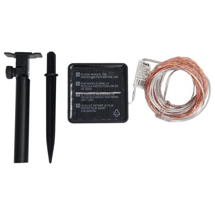 Aigostar - LED solarni niz 200xLED/8 funkcija 22 m IP65 hladna bela 800 mAh