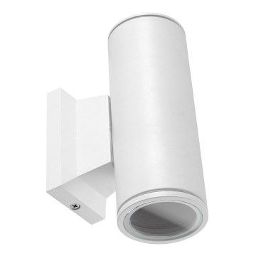 Aigostar - Spoljašnja zidna lampa 2xGU10/230V bela IP65 okrugla