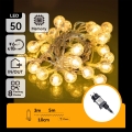 Aigostar - spoljni božićni LED lanac, 50 LED, 8 funkcija, 8 m, IP44, topla bela