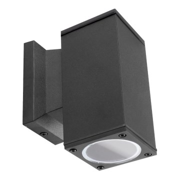 Aigostar - Spoljno zidno svetlo 1xGU10/230V, crno, IP65, kvadratno