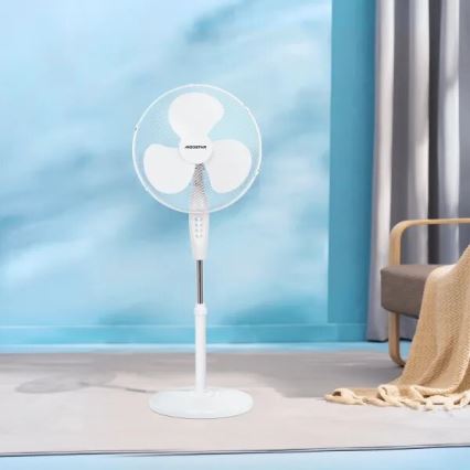 Aigostar - Stajaći ventilator 40W/230V 123 cm bela