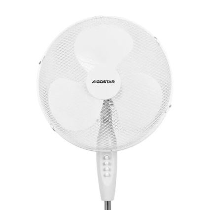 Aigostar - Stajaći ventilator 40W/230V 123 cm bela