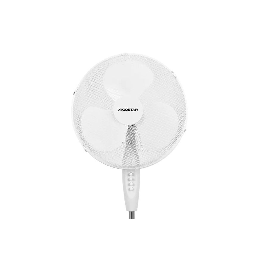 Aigostar - Stajaći ventilator 40W/230V 123 cm bela