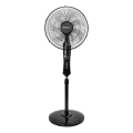 Aigostar - Stojeći ventilator 50W/230V 130 cm, crne boje + daljinski upravljač