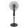 Aigostar - Stojeći ventilator 50W/230V 130 cm, crne boje + daljinski upravljač