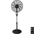 Aigostar - Stojeći ventilator 55W/230V 130 cm crni + daljinski upravljač